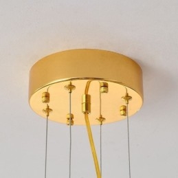 Lustre moderne en verre coquillage pour salle à manger