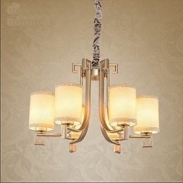 Lustre de style chinois en fer et cuivre imitation lampes à air