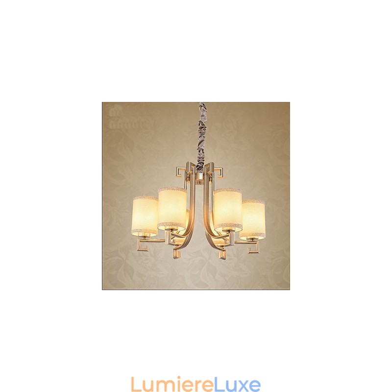 Lustre de style chinois en fer et cuivre imitation lampes à air