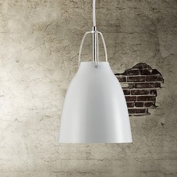 Suspension en métal contemporaine et contractée à 1 lumière