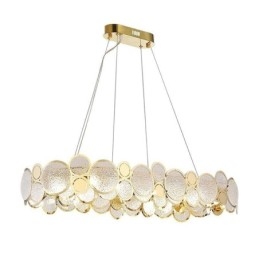 Lustre en verre européen, suspension créative de luxe