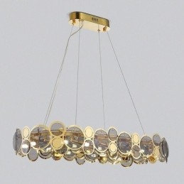 Lustre en verre européen, suspension créative de luxe