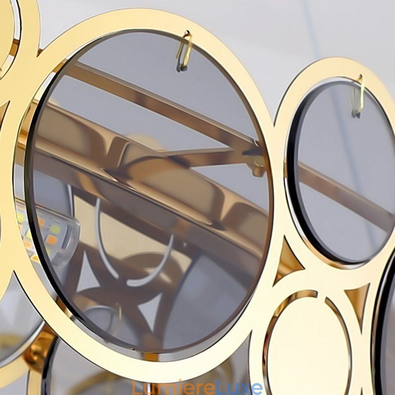 Lustre en verre européen, suspension créative de luxe