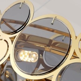 Lustre en verre européen, suspension créative de luxe