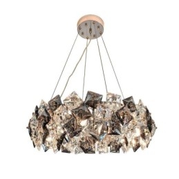 Lustre en verre léger de luxe, lampe suspendue minimaliste moderne pour salon