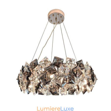 Lustre en verre léger de luxe, lampe suspendue minimaliste moderne pour salon Lustre en verre léger de luxe, lampe suspendue minimaliste moderne pour salon