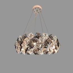 Lustre en verre léger de luxe, lampe suspendue minimaliste moderne pour salon