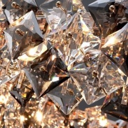 Lustre en verre léger de luxe, lampe suspendue minimaliste moderne pour salon
