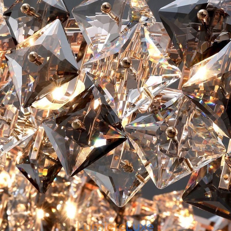 Lustre en verre léger de luxe, lampe suspendue minimaliste moderne pour salon