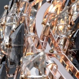 Lustre en verre léger de luxe, lampe suspendue minimaliste moderne pour salon