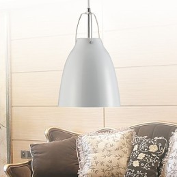 Suspension en métal contemporaine et contractée à 1 lumière