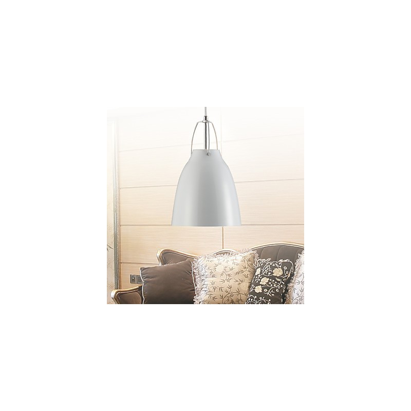 Suspension en métal contemporaine et contractée à 1 lumière