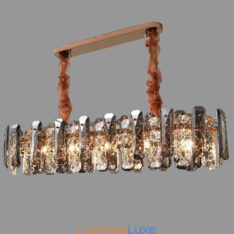 Luminaire suspendu moderne en verre Luminaire suspendu de luxe pour salle à manger