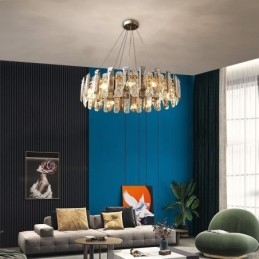 Lampe suspendue de luxe en verre européen