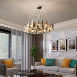 Lampe suspendue de luxe en verre européen