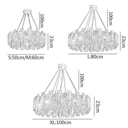 Lampe suspendue de luxe en verre européen
