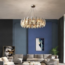 Lampe suspendue de luxe en verre européen