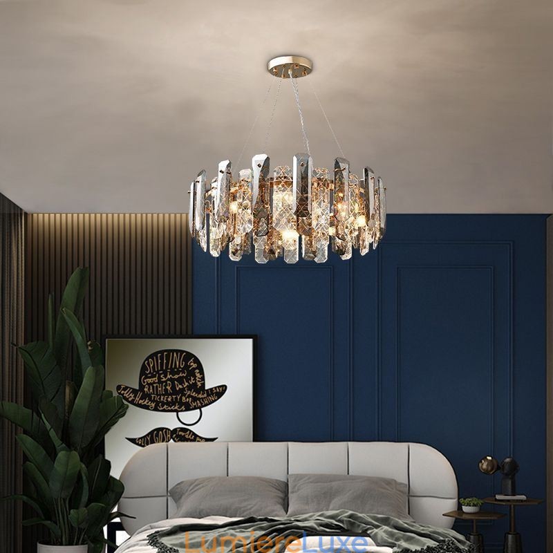 Lampe suspendue de luxe en verre européen