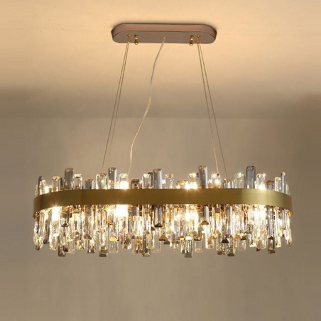 Lustre de luxe léger post-moderne en verre Lustre de luxe léger post-moderne en verre