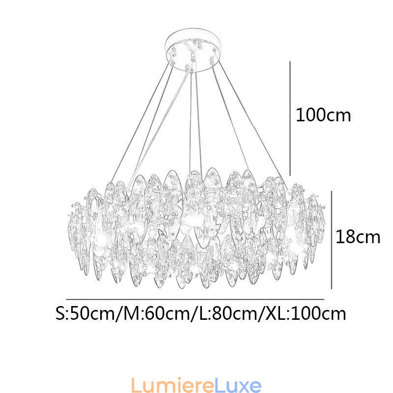 Suspension de luxe postmoderne Lampe suspendue minimaliste moderne