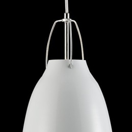 Suspension en métal contemporaine et contractée à 1 lumière