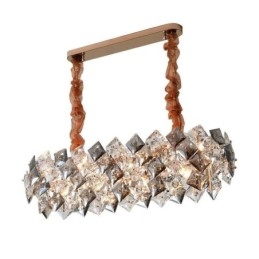 Lustre en verre européen, éclairage créatif et luxueux