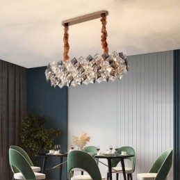 Lustre en verre européen, éclairage créatif et luxueux