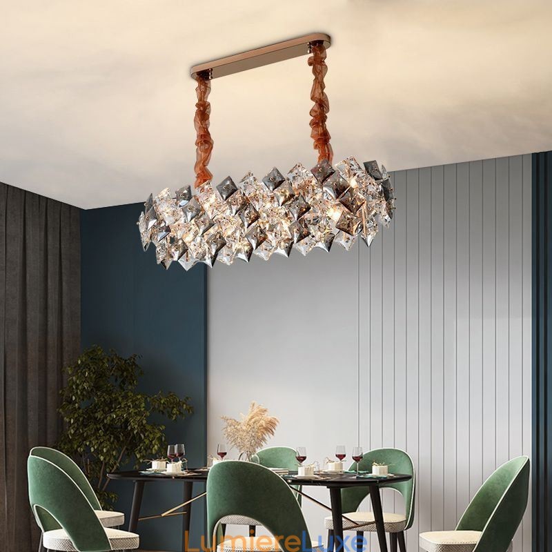 Lustre en verre européen, éclairage créatif et luxueux