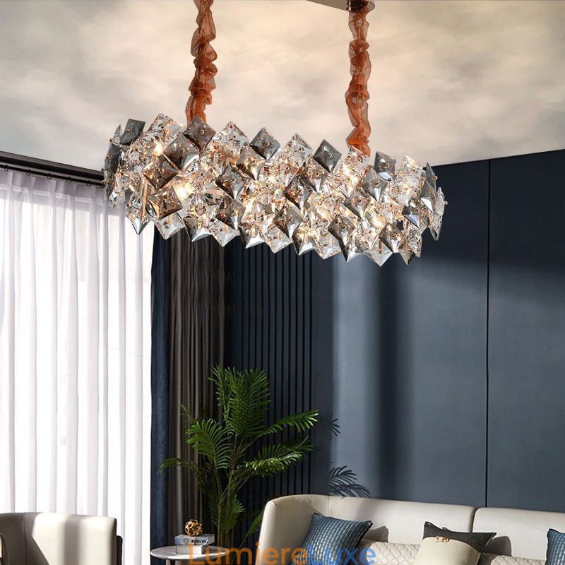 Lustre en verre européen, éclairage créatif et luxueux
