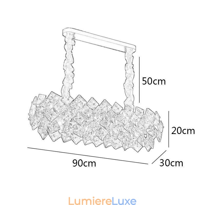 Lustre en verre européen, éclairage créatif et luxueux