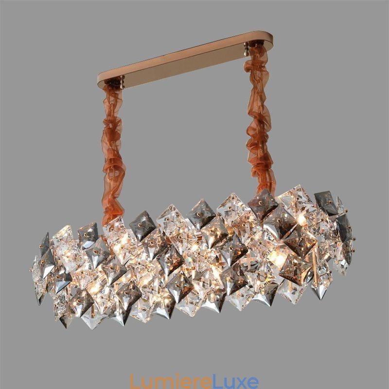 Lustre en verre européen, éclairage créatif et luxueux