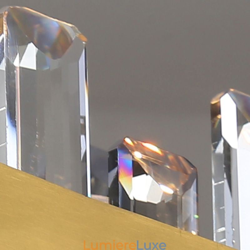Lustre en verre de luxe de style européen, luminaire suspendu pour salon