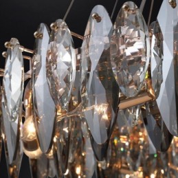 Lustre en verre de luxe léger, luminaire décoratif d'intérieur
