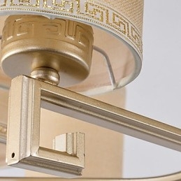 Lustre de style chinois en fer et cuivre imitation lampes à air