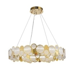 Lustre en verre européen, lumière créative, suspension de luxe