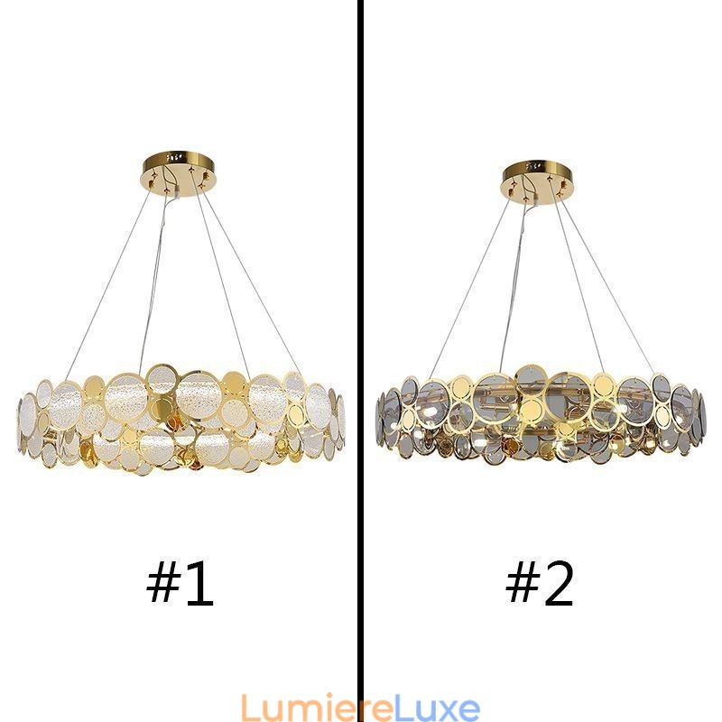 Lustre en verre européen, lumière créative, suspension de luxe