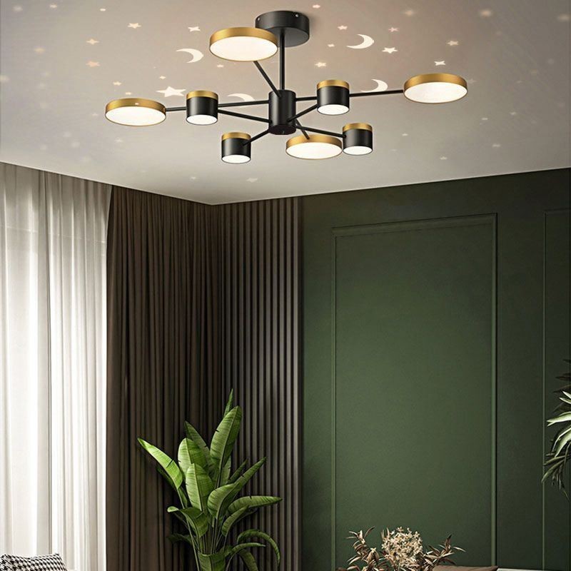 Lustre à projection d'étoiles