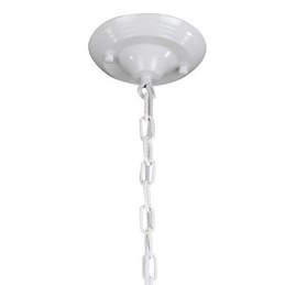 Lustre Mini Style Country Garage blanc + bleu Lumières en verre