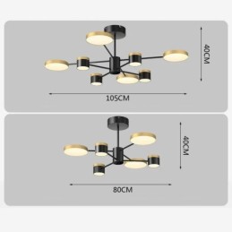 Lustre à projection d'étoiles