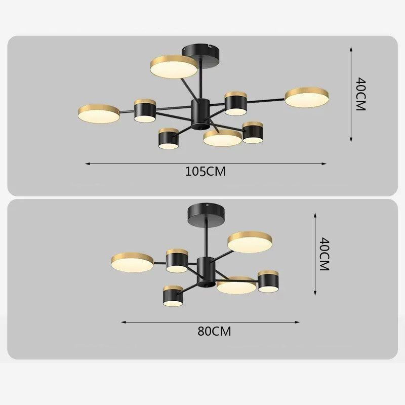 Lustre à projection d'étoiles