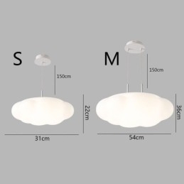 Lampe à suspension créative White Cloud