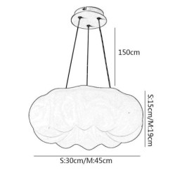 Lampe suspendue nordique créative en forme de citrouille