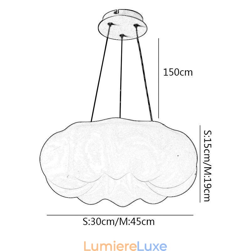 Lampe suspendue nordique créative en forme de citrouille