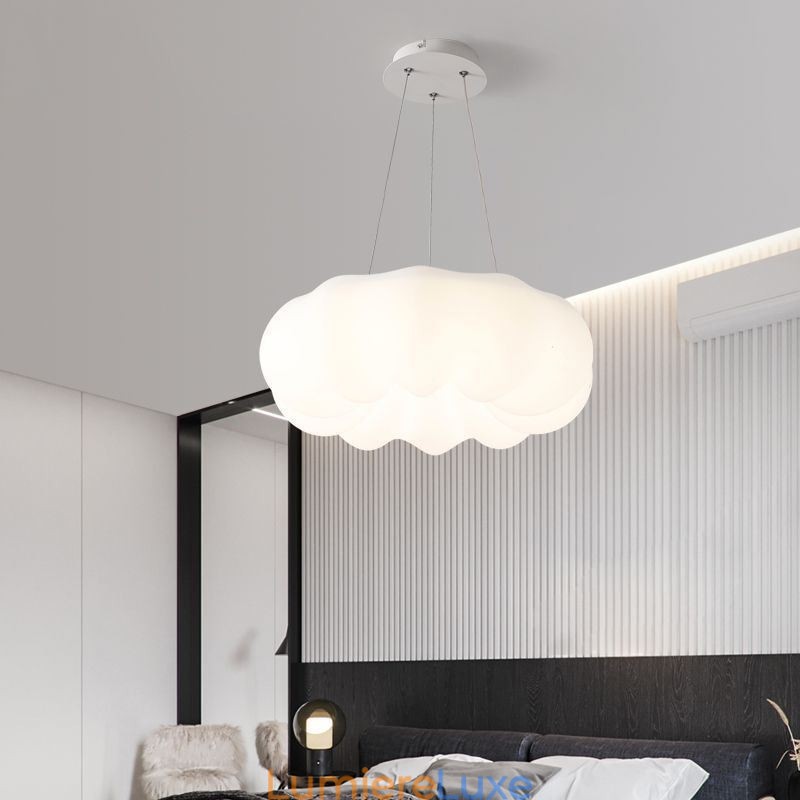 Lampe suspendue nordique créative en forme de citrouille