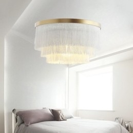 Suspension décorative nordique, lustre à pampilles romantique et chaleureux, lampe suspendue créative