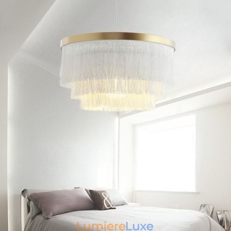 Suspension décorative nordique, lustre à pampilles romantique et chaleureux, lampe suspendue créative Suspension décorative nordique, lustre à pampilles romantique et chaleureux, lampe suspendue créative