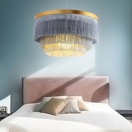 Suspension décorative nordique, lustre à pampilles romantique et chaleureux, lampe suspendue créative