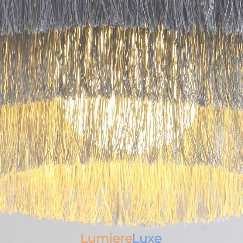 Suspension décorative nordique, lustre à pampilles romantique et chaleureux, lampe suspendue créative