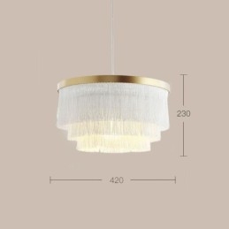 Suspension décorative nordique, lustre à pampilles romantique et chaleureux, lampe suspendue créative