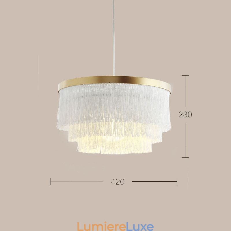 Suspension décorative nordique, lustre à pampilles romantique et chaleureux, lampe suspendue créative